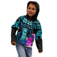 Polynesian Guam Kid Hoodie With Latte Stone Happy Liberation Day LT9 - Polynesian Pride