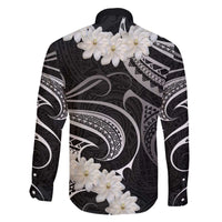 White Sunday Tokelau Gardenia Thunbergia Family Matching Off Shoulder Short Dress and Hawaiian Shirt Fakamalo Atu Kia Te Koutou Uma LT9 - Polynesian Pride