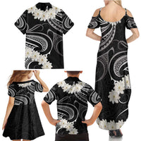 White Sunday Tokelau Gardenia Thunbergia Family Matching Summer Maxi Dress and Hawaiian Shirt Fakamalo Atu Kia Te Koutou Uma LT9 - Polynesian Pride