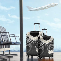 White Sunday Tokelau Gardenia Thunbergia Luggage Cover Fakamalo Atu Kia Te Koutou Uma LT9 - Polynesian Pride