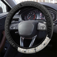 White Sunday Tokelau Gardenia Thunbergia Steering Wheel Cover Fakamalo Atu Kia Te Koutou Uma LT9 - Polynesian Pride
