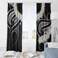 White Sunday Tokelau Gardenia Thunbergia Window Curtain Fakamalo Atu Kia Te Koutou Uma LT9 - Polynesian Pride