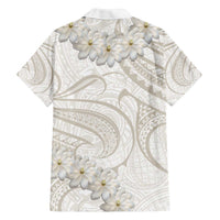 Tokelau Gardenia Thunbergia Family Matching Puletasi and Hawaiian Shirt Polynesian Art Vibe LT9 - Polynesian Pride