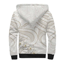 Tokelau Gardenia Thunbergia Sherpa Hoodie Polynesian Art Vibe LT9 - Polynesian Pride