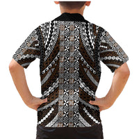 Brown Tongan Polynesian Tribal Family Matching Mermaid Dress and Hawaiian Shirt LT9 - Polynesian Pride