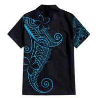 Black Blue Polynesian Tribal Family Matching Mermaid Dress and Hawaiian Shirt LT9 - Polynesian Pride