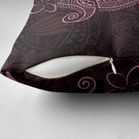 Black Pink Polynesian Tribal Pillow Cover - Polynesian Pride
