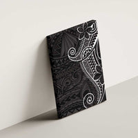 Black White Polynesian Tribal Canvas Wall Art - Polynesian Pride