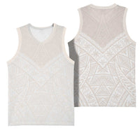 Lotu Tamaiti Tongan Polynesian Art Pattern Basketball Jersey Traditional Tribal Motifs LT9 - Polynesian Pride