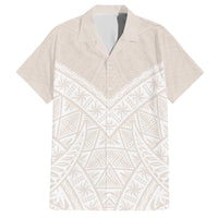 Lotu Tamaiti Tongan Polynesian Art Pattern Family Matching Short Sleeve Bodycon Dress and Hawaiian Shirt Traditional Tribal Motifs LT9 Dad's Shirt - Short Sleeve White - Polynesian Pride