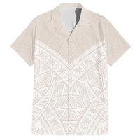 Lotu Tamaiti Tongan Polynesian Art Pattern Hawaiian Shirt Traditional Tribal Motifs LT9 White - Polynesian Pride