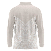 Lotu Tamaiti Tongan Polynesian Art Pattern Long Sleeve Polo Shirt Traditional Tribal Motifs LT9 - Polynesian Pride