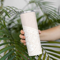 Lotu Tamaiti Tongan Polynesian Art Pattern Skinny Tumbler Traditional Tribal Motifs LT9 - Polynesian Pride