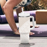 Lotu Tamaiti Tongan Polynesian Art Pattern Tumbler With Handle Traditional Tribal Motifs LT9 - Polynesian Pride