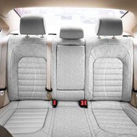 Lotu Tamaiti White Tongan Ngatu Back Car Seat Cover Polynesian Tribal Fonulei Pattern LT9 - Polynesian Pride