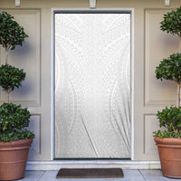 Lotu Tamaiti White Tongan Ngatu Door Cover Polynesian Tribal Fonulei Pattern LT9 White - Polynesian Pride