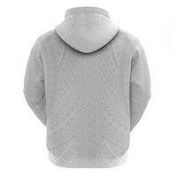 Lotu Tamaiti White Tongan Ngatu Hoodie Polynesian Tribal Fonulei Pattern LT9 - Polynesian Pride