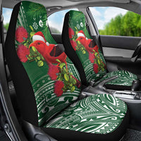 Christmas Hawaii with I'iwi Bird Car Seat Cover Aloha Mele Kalikimaka - Green Art LT9 - Polynesian Pride