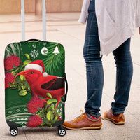 Christmas Hawaii with I'iwi Bird Luggage Cover Aloha Mele Kalikimaka - Green Art LT9 Green - Polynesian Pride