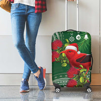 Christmas Hawaii with I'iwi Bird Luggage Cover Aloha Mele Kalikimaka - Green Art LT9 - Polynesian Pride