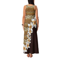 Vintage Hibiscus Turtle Pattern Family Matching Tank Maxi Dress and Hawaiian Shirt with Plumeria Half Style LT9 - Polynesian Pride