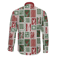 Mele Kalikimaka Hawaiian Quilt and Lei Patchwork Family Matching Short Sleeve Bodycon Dress and Hawaiian Shirt LT9 - Polynesian Pride