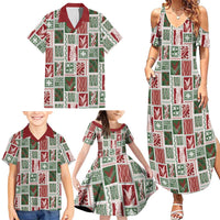 Mele Kalikimaka Hawaiian Quilt and Lei Patchwork Family Matching Summer Maxi Dress and Hawaiian Shirt LT9 - Polynesian Pride