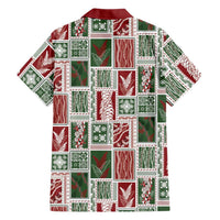 Mele Kalikimaka Hawaiian Quilt and Lei Patchwork Family Matching Tank Maxi Dress and Hawaiian Shirt LT9 - Polynesian Pride