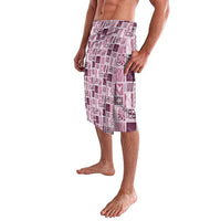 Vintage Aloha Block Quilt Lavalava Pink Inspired Lei Motifs - Polynesian Pride