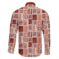 Vintage Aloha Block Quilt Family Matching Mermaid Dress and Hawaiian Shirt Red Inspired Lei Motifs LT9 - Polynesian Pride