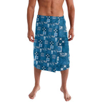 Vintage Hawaiian Quilting Patterns Lavalava Blue Style Tribal Fabric Patchwork - Polynesian Pride