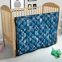 Vintage Hawaiian Quilting Patterns Quilt Blue Style Tribal Fabric Patchwork - Polynesian Pride