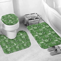 Vintage Hawaiian Quilting Patterns Bathroom Set Green Style Tribal Fabric Patchwork - Polynesian Pride