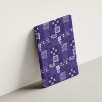 Vintage Hawaiian Quilting Patterns Canvas Wall Art Purple Style Tribal Fabric Patchwork - Polynesian Pride