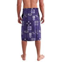 Vintage Hawaiian Quilting Patterns Lavalava Purple Style Tribal Fabric Patchwork - Polynesian Pride