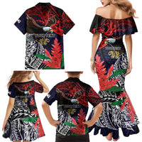 American Samoa Bald Eagle Personalized Family Matching Mermaid Dress and Hawaiian Shirt Samoa Muamua Le Atua LT9 - Polynesian Pride