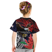 American Samoa Bald Eagle Personalized Kid T Shirt Samoa Muamua Le Atua