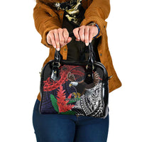 American Samoa Bald Eagle Personalized Shoulder Handbag Samoa Muamua Le Atua