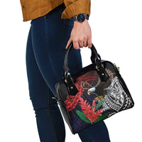 American Samoa Bald Eagle Personalized Shoulder Handbag Samoa Muamua Le Atua