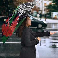 American Samoa Bald Eagle Personalized Umbrella Samoa Muamua Le Atua - Polynesian Pride
