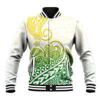 Polynesian Baseball Jacket Tribal Tattoo Gradient 01 Screen Color LT9 Unisex Gradient - Polynesian Pride