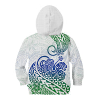Polynesian Kid Hoodie Tribal Tattoo Gradient 03 Screen Color LT9 Zip Hoodie Gradient - Polynesian Pride