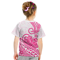 Polynesian Kid T Shirt Tribal Tattoo Pink Screen Color LT9 - Polynesian Pride