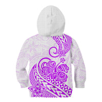 Polynesian Kid Hoodie Tribal Tattoo Purple Screen Color LT9 Zip Hoodie Purple - Polynesian Pride
