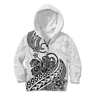 Polynesian Kid Hoodie Tribal Tattoo Black Screen Color LT9 - Polynesian Pride