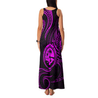 Polynesian Guam Coat of Arms Family Matching Tank Maxi Dress and Hawaiian Shirt Polynesian Tribal Tattoo Purple Version LT9 - Polynesian Pride