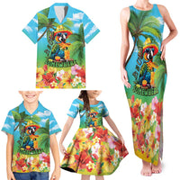 Always 5 O'clock Family Matching Tank Maxi Dress and Hawaiian Shirt Hawaiian Tropical Parrot LT9 - Polynesian Pride