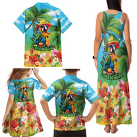 Always 5 O'clock Family Matching Tank Maxi Dress and Hawaiian Shirt Hawaiian Tropical Parrot LT9 - Polynesian Pride