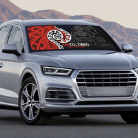 Honour The Treaty New Zealand Auto Sun Shade Toitu Te Tiriti Ake Ake Ake LT9 - Polynesian Pride