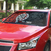 Honour The Treaty New Zealand Auto Sun Shade Toitu Te Tiriti Ake Ake Ake LT9 - Polynesian Pride